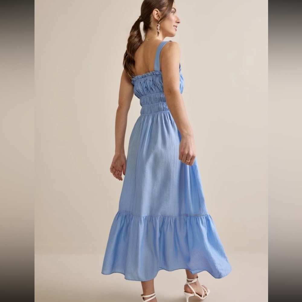 Serena Tie Front Maxi Dress - Picture 4 of 4